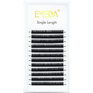 EMEDA Estensioni per ciglia C curl 8mm extension ciglia singole corte Estensioni ciglia classiche professionali 0,07mm C curl eyelash extensions 8mm one by one (0.07-C-8mm)