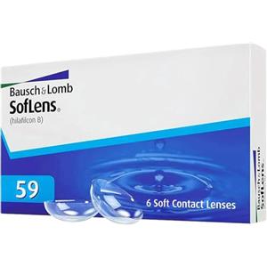 Soflens 59 Lenti a Contatto Correttive Mensili, 6 Lenti, BC 8.6 mm, DIA 14.2 mm, -1.75 Diopt