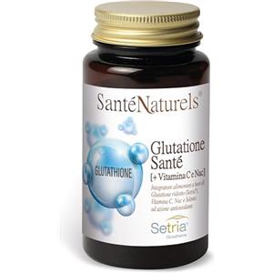 SANTE' NATURELS Glutatione (Setria®) + Vitamina C + Nac ● 250 mg Glutatione Ridotto per Capsula ● Supporto alla Depurazione e Sistema Immunitario ● Formula Avanzata per Benessere Completo ● 60 capsule.