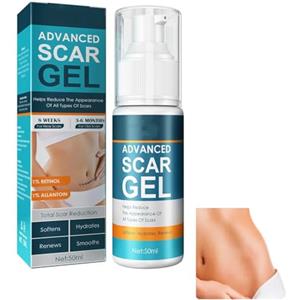 Uzionoie Gel di Cicatrice in Silicone,Crema Eliminatrice Per Cicatrici,Gel Riparatore per Cicatrice,Crema Cicatrice In Silicone Avanzato,per Cicatrici Antiche E Notizie 50ml