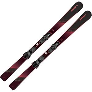 VDP Sci da donna, sci alpino, carving, sci parabolico rocker - Elan Snow Black - con legatura EL9.0 Grip Walk Z2,5-9 - On piste, sci da donna - per principianti (146)