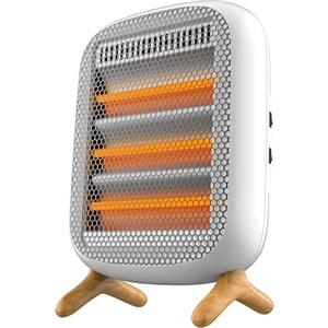 Cecotec Stufa Elettrica Termoventilatore Infrarossi ReadyWarm 1200 Infrared. 1200W, 3 Livelli Calore, Interruttori Laterali, Maniglia Trasporto, Calore Uniforme, Sensore Antiribaltamento, Sicuro
