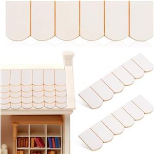 ibasenice Pezzi Di Tegole In Legno In Miniatura Per Casa Delle Bambole Modello Micro Paesaggio Accessori Per Forniture Per Coperture Della Casa Delle Bambole Fai Da Te