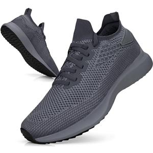Giniros Scarpe Uomo Sneakers Traspiranti Mesh Ginnastica Corsa Camminata Casual Sportive Palestra Trekking Tennis Trail Basket Comode Outdoor Fitness Jogging Nero Puro 40EU
