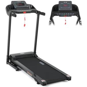 ISE Tapis Roulant Pieghevole da Casa 1-14 KM/H, Tapirulan Elettrico Salvaspazio Treadmill con Schermo LED 12 Programmi per Casa Ufficio