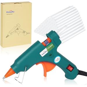 Dweyka Pistola per Colla a Caldo, 20W con 75 Stick, per Arte DIY a Scuola Riscaldamento Rapido per Hobby, Artigianato