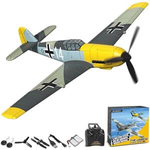 volantexrc Aereo Telecomandato BF-109 V2-4 Canali 2.4GHz con 2 Batterie, Aereo RC Stabile Facile da Pilotare per Principianti e Adulti
