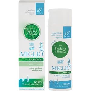 Dr. Taffi Miglio Plus Shampoo Bardana Betulla Bio 200 ml - Riequilibrante per Capelli Grassi, Privo di SLS e con Estratti Vegetali Bio