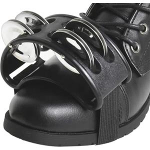 Generico Percussioni con tamburello a pedale, percussioni con shaker a pedale | Pedale per percussioni per strumenti musicali con Jingle Bell in acciaio inossidabile - Percussioni a piedi per feste danzanti, r