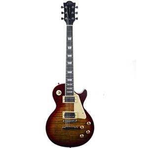 EKO GUITARS - Chitarra Elettrica LS-300, Corpo in Pioppo, Manico in Acero, Tastiera in Resina Eko WPC, 2 Pickup Humbucker, Ponte Tune-O-Matic, 22 Tasti, Scala Standard, Colore Cherry Sunburst