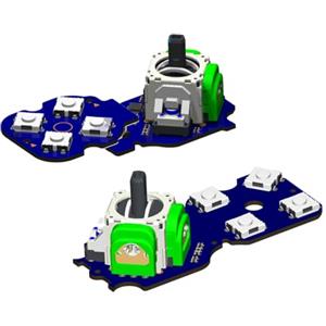 ElecGear TMR Joystick e 8x Microinterruttori Tattili Ricambio per Victrix Pro BFG Controller, Modulo PCB per Stick Sinistro e Destro con D-Pad e Tasti Funzione ABXY