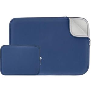 RAINYEAR make life easier RAINYEAR 11-11,6 Pollici Custodia Protettiva per Laptop PC Notebook Computer Sleeve Caso Morbide con Piccola Borsa Aggiuntiva,Compatibile 11,6" MacBook Air Chromebook(Blu Navy,Versione Aggiornata)