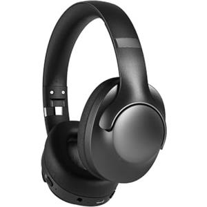 Nightwooolf Cuffie Senza Fili Con Cancellazione Attiva Del Rumore, Cuffie Wireless Bluetooth Over-Ear, 50 Ore Di Riproduzione, Bassi Profondi E Microfono Integrato, Cuffie Wireless Per Viaggi, Ufficio, Casa