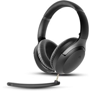 Avantalk Aria 3 - Cuffie wireless Bluetooth 5.3 con Microfono antirumore staccabile, Voce Chiara per le Chiamate, Suono Eccellente, 55 ore di Autonomia, Vestibilità Comoda per Lavoro e Musica