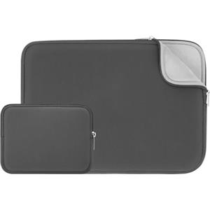 RAINYEAR make life easier RAINYEAR 15 Pollici Manicotto del computer portatile Fluffy fodera borsa con accessori del sacchetto per 15,4 Pollici MacBook Pro Touch Bar A1938 A1707 A1990(Grigio,Versione Aggiornata)