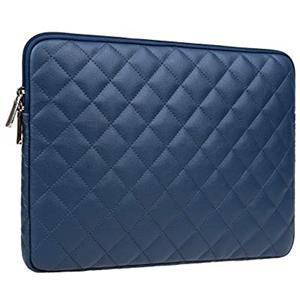 RAINYEAR make life easier RAINYEAR 11-11,6 Pollici Custodia Protettiva per Laptop PC Computer Sleeve Antiurto Impermeabile Caso Synthetic PU Leather Borsa Con Motivo a Diamante,Compatibile 11,6" Chromebook Notebook,Blu Navy