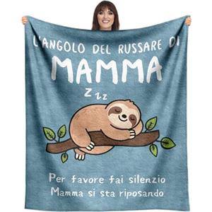 SDOES Regalo Festa della Mamma: Coperte per Natale e Compleanno, Regali Figlia/Figlio, 130 x 150 cm