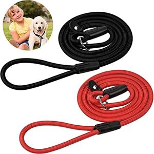 cutefly 2 guinzagli per cani leggeri intrecciati, per cani di taglia piccola, media e grande, con collo integrato, per piccoli medi e grandi dimensioni