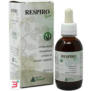 Alchimia Benoit RESPIRO Ben - Integratore alimentare 50 ml con gemme di Ribes e Carpino