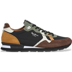 Pepe Jeans Brit Prints M Sneak Uomo, Marrone Scuro., 46 EU