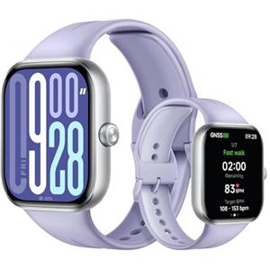 XIAOMI Redmi Watch 5, Smartwatch con display AMOLED 2.07", Chiamate Bluetooth, Autonomia 24 giorni, Resistenza Acqua 5 ATM, Monitoraggio Frequenza Cardiaca e SpO2, Sistema GNSS integrato, Argento