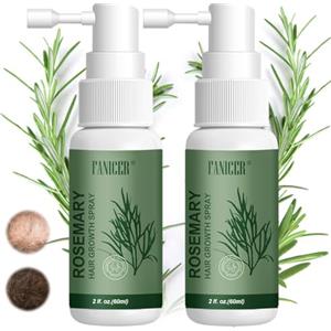Tpubmity 2x 60ml Olio Capelli,Crescita Capelli Rosmarino,Hair Root Serum, Ricrescita Capelli,Aumento Della Crescita Sani,Adatto a uomini e donne,Facile da Usare