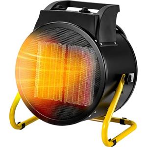 DAIMANN Nervy Termoventilatore Professionale in Ceramica Industriale da Lavoro Termostato Regolabile Aria Calda e Fredda IPX4 (9000 Watt)