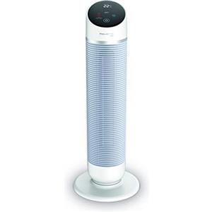 Rowenta Ventilatore a torre 3 in 1 Silent Comfort HQ8120, termoventilatore, ventilatore e filtro dell'aria, modalità di riscaldamento ecologico, telecomando, timer, spegnimento automatico, bianco
