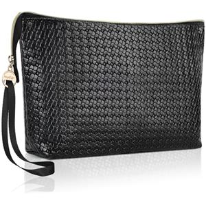 Playexen Grande Trousse Trucchi Donna Pochette Porta Trucchi per Cosmetica Truccho Organizer da Borsa da Toilette Portatile Borsetta da Ragazza Multifunzionale Beauty Case da Viaggio Idee Regalo 33,5*20*7cm