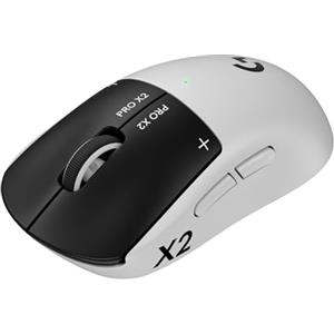 Logitech G PRO X2 SUPERSTRIKE LIGHTSPEED, mouse gaming wireless LIGHTSPEED, prestazioni ultra-veloci, ultra leggero (61 g), feedback tattile del clic personalizzabile, ricarica USB-C, PC/Mac - Bianco