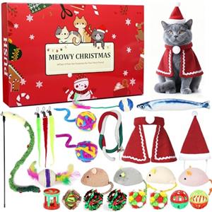 ANOTION Calendario dell'Avvento 2025, 24 giorni con giocattoli, calendario natalizio per conto alla rovescia