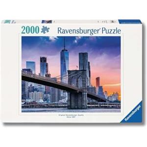 Ravensburger - Puzzle 2000 Pezzi Da Brooklyn A Manhattan | Puzzle 2000 Pezzi | Rompicapo Adulti E Bambini Dai 14 Anni In Su | Regalo Per Bambini E Adulti | Misure 98x75cm