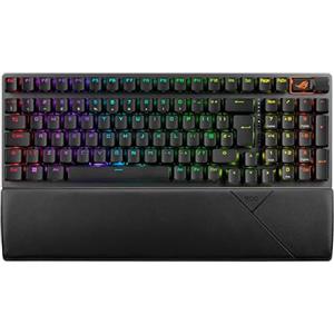 ASUS ROG Strix Scope II 96 Wireless tastiera Gaming USB + RF Wireless + Bluetooth QWERTY Inglese UK Nero (ASUS ROG Strix Scope II 96 Wireless Keyboard Blk - NX Snow) - Versione UK