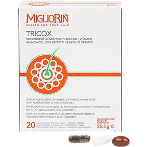 COSVAL Tricox - Integratore Alimentare per Capelli e Unghie, 20 Tavolette 20 Gellule 20 Capsule, Nuova Formula