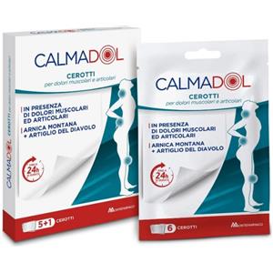 Montefarmaco Calmadol Cerotti Arnica e Artiglio del Diavolo per Dolori Muscolari e Articolari - 6 Pezzi