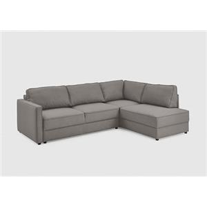 Atlantic Home Collection Set angolare Chill, con funzione di sonno (circa 135 x 230 cm), con cassetta, regolabile liberamente nella stanza, sospensioni ondulate, angolo destro