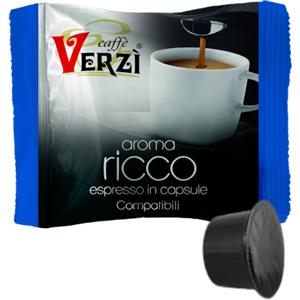 Verzì Caffè - Capsule Compatibili Lavazza Blue, 80 Pezzi, Aroma Ricco