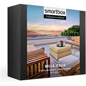 Smartbox - Cofanetto Regalo per Uomo o Donna - Bella Italia - Idee Regalo Originale - 2 Notti con Colazione per 2 Persone