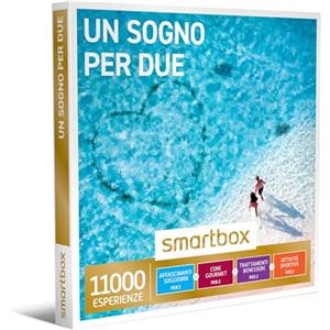 Smartbox - Cofanetto regalo Un sogno per due - Idea regalo di coppia - Soggiorni, cene, benessere o attività sportive per 2