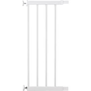 Safety 1st Estensione del cancello da 28 cm per cancelli per bambini con chiusura facile e automatica, estensione per cancelli delle scale, da sei mesi a due anni, bianco metallizzato