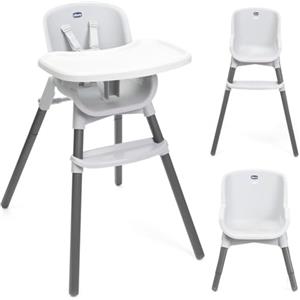 Chicco Zest Seggiolone Evolutivo Pappa per Bambini da 6 mesi a 40 Kg, Richiudibile e con Seduta Lavabile, Cintura a 5 Punti e Vassoio Rimovibile, Compatto, Leggero, con Ingombro Ridotto