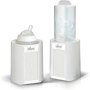 Chicco Scalda Pappa e Scaldabiberon per Neonato 2in1, Funzione Timer e Scongelamento, Funzione Sterilizzazione, anche per Vasetti e Latte Materno, Multifunzione, Bianco