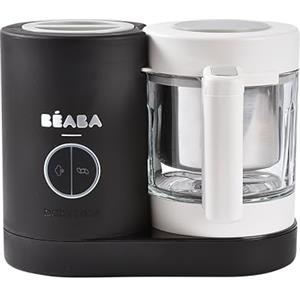 BÉABA, Robot Cucina Bebè Babycook Néo 6 in 1 - Cuocipappa e Frullatore a Vapore, Svezzamento, Omogeneizzati Casalinghi, Ciotola in Vetro e Inox - Nero