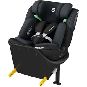 Maxi-Cosi Emerald 360 S i-Size, Seggiolino auto girevole 360, 0-12 anni (40-150 cm), Seggiolino auto neonato, 4 posizioni reclinate, Protezione dagli impatti laterali G-CELL, Tonal Black