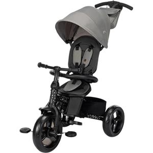 Bebeconfort Windy, Triciclo Bambini con Maniglione, 10 Mesi - 4 Anni, 0-25 Kg, Regolabile, Seduta Comoda e Reversibile, Capottina, Pieghevole Chiusura Compatta, Triciclo Bici e Passeggino,Tinted Stone