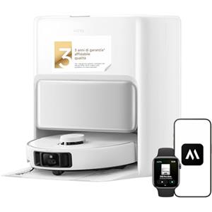 Mova P50 Pro Ultra Robot Aspirapolvere 19000 Pa con Mocio Flessibile, Spazzola Antigroviglio, Svuotamento e Pulizia Auto, Ostacoli Smart, Controllo Vocale, Video e App