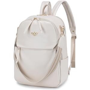 BAGZY Zaino Lufthansa 40x30x10 Bagaglio a Mano per British Airways Air France Zaini da Donna PU Pelle Antifurto Zaino Porta PC Portatile da 14 Pollic Impermeabile Zaini da Viaggio per Scuola