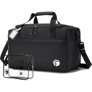 BAGZY Borsa Ryanair 40x20x25 Bagaglio a Mano Aereo Borsone da Viaggio 20L Pieghevole Borso Palestra Piccola Impermeabile Borsas da Cabina Borsas Sportiva Borsa per Weekend con Borsa da Toilette Nero