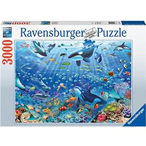 Ravensburger - Puzzle Variopinto Mondo Subacqueo, 3000 Pezzi, Puzzle per Adulti e Ragazzi, Idea Regalo per Lei o Lui, 121x80 cm