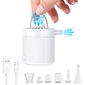 JATEKA Pompa Elettrica per Materasso Gonfiabile, Mini & Leggero Gonfiatore Elettrico Portatile, Pompa Sottovuoto, Adatto per il Campeggio, Viaggiare a Piedi, Materasso, Piscina Gonfiabile, Anello di Nuoto